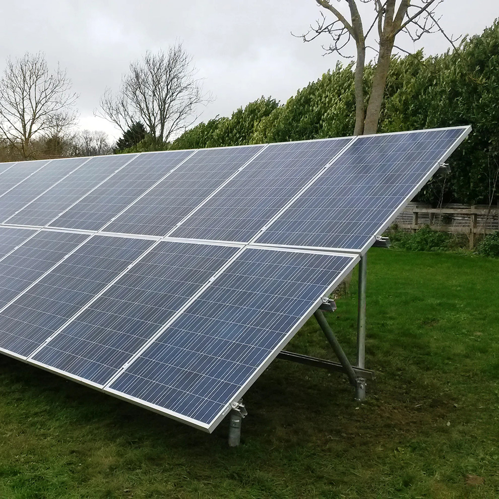 Ground Mount Solar Mounting System — Hot-Dip Galvanized Steel Racking - 图片 2