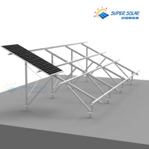 Ground Mount Solar Mounting System — Hot-Dip Galvanized Steel Racking